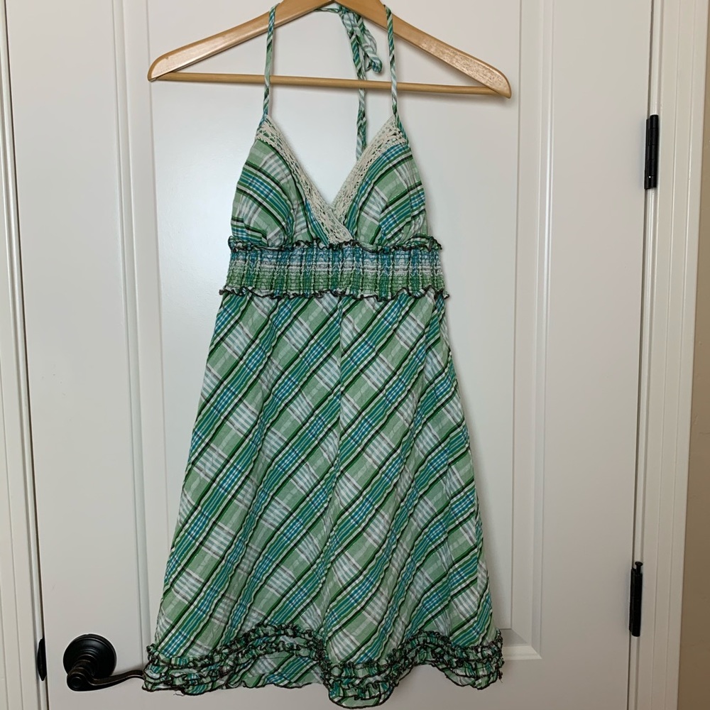 Heart Soul halter sun dress with ruffles